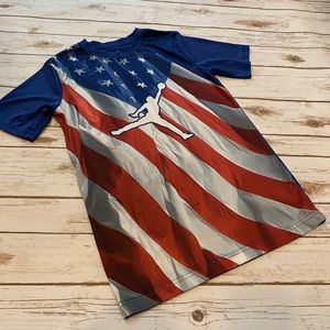 Nike Michael Jordan American Flag T-Shirt YLG